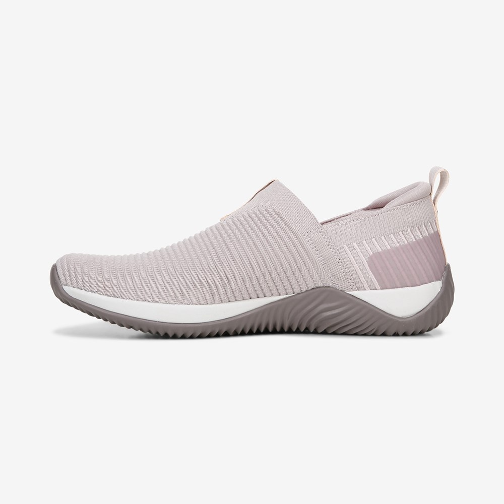 Women's Ryka, Echo Knit Slip-On Sneaker Grey 11 W